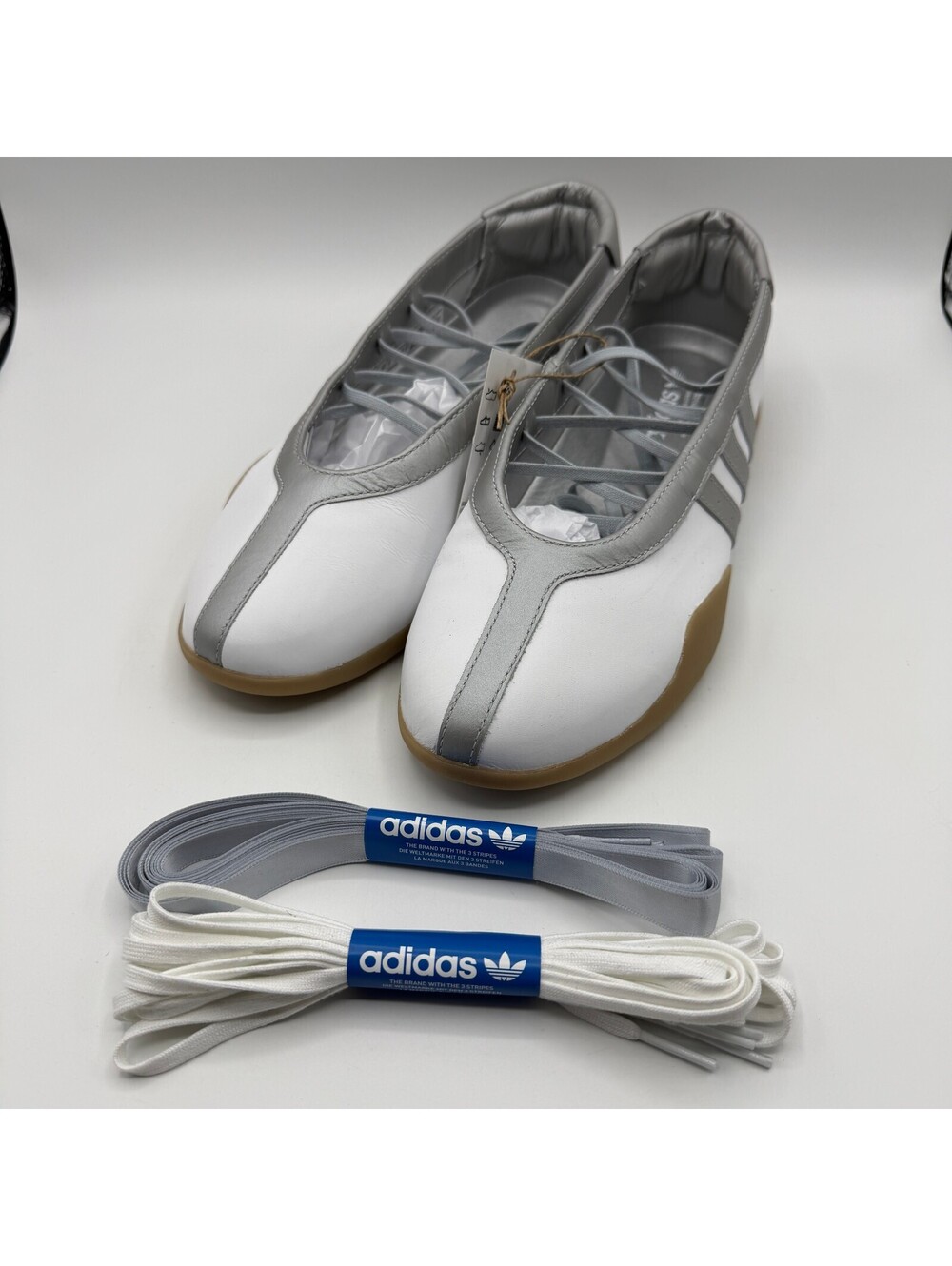 adidas Originals Taekwondo Mei Ballet White Silver Women Size 10.5 JQ6438 NEW